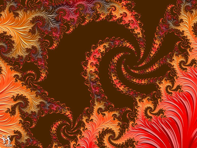 The Leaves of Autumn -Fractal Art by Susan Maxwell Schmidt