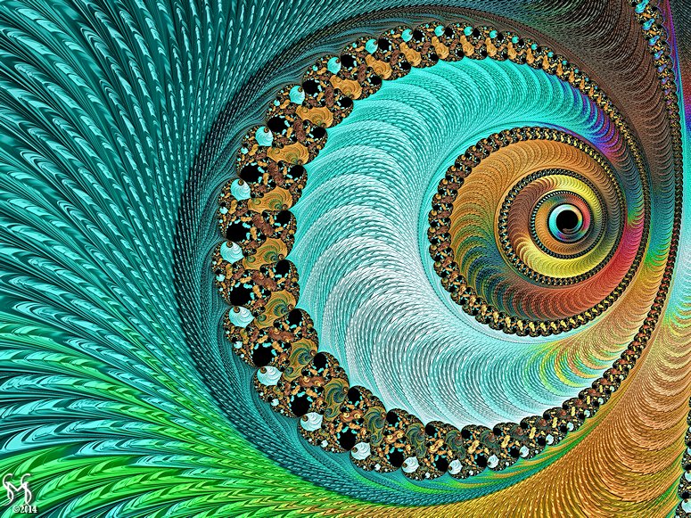 The Peacock's Eye - Fractal Art by Susan Maxwell Schmidt